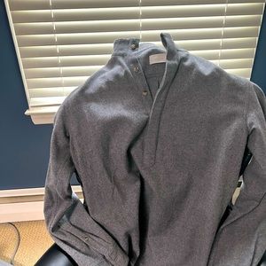 Aime Leon Dore Gray Wool Button down